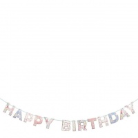 Happy Birthday Floral Garland By Meri Meri